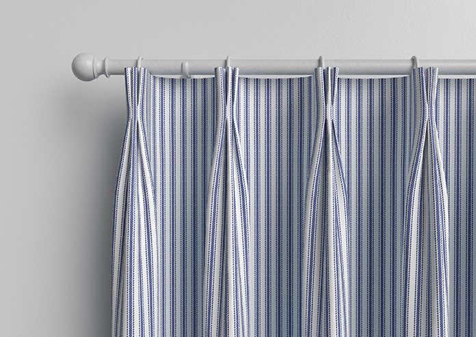 Lace Stripes, Sapphire - Made to Measure Curtains - Image 11